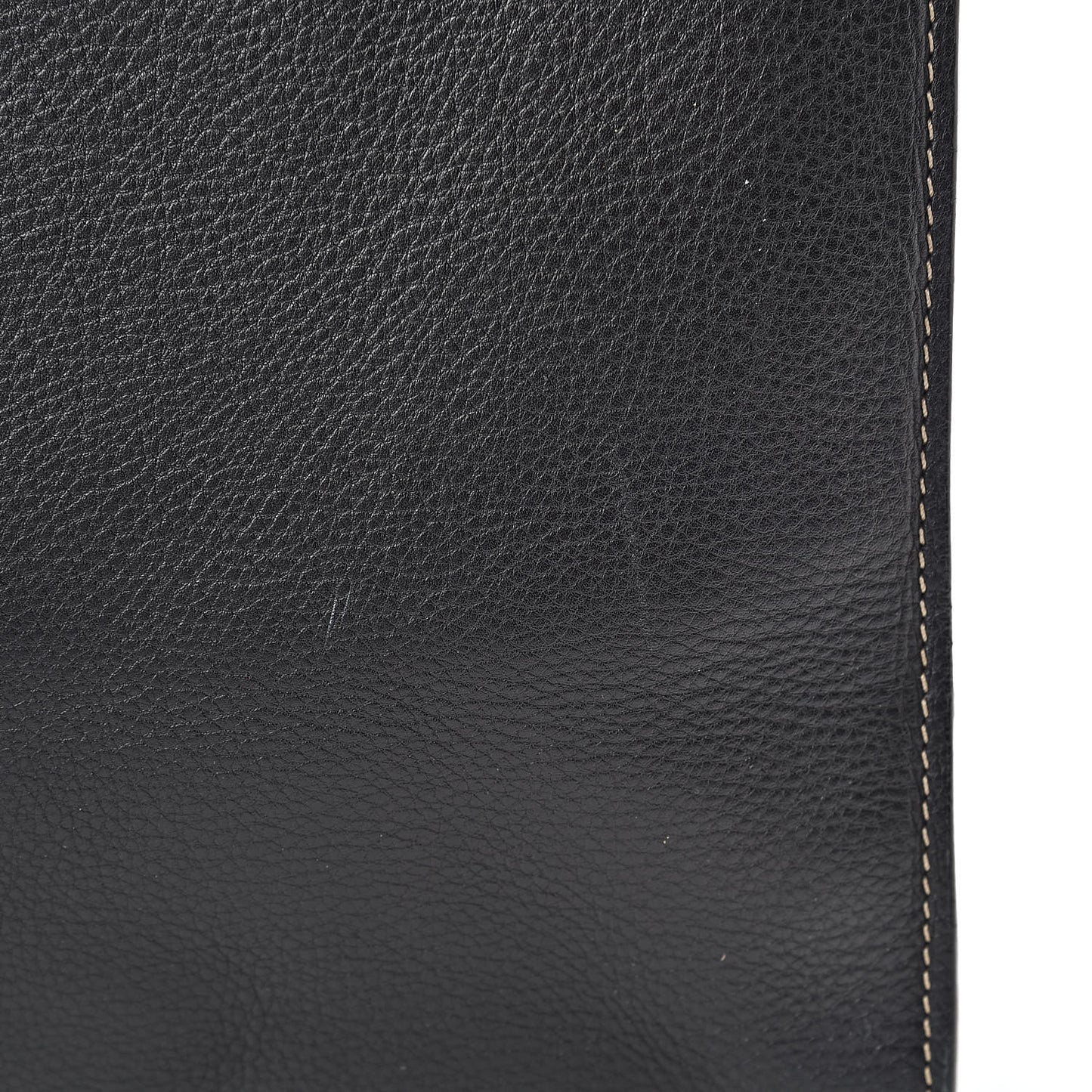 Calfskin Saddle Vertical Shopper Black