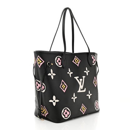 Louis Vuitton Monogram Giant Wild At Heart Neverfull MM Black 4 of 10