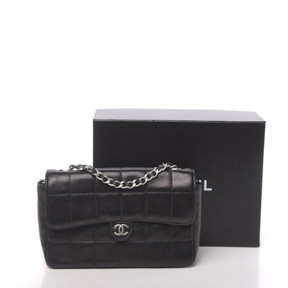 Chanel Lambskin Quilted Chocolate Bar Chain Belt Bag Clutch Black 13 of 13