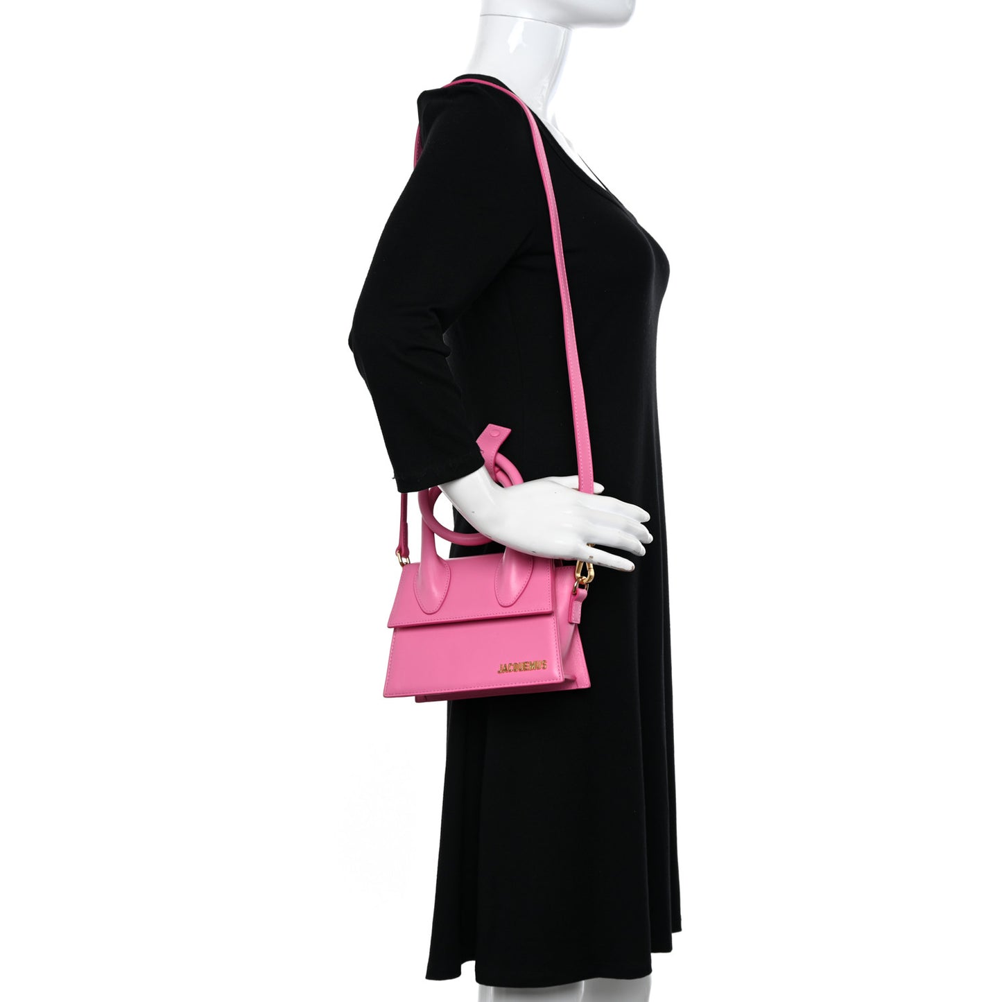 Smooth Calfskin Le Chiquito Noeud Pink