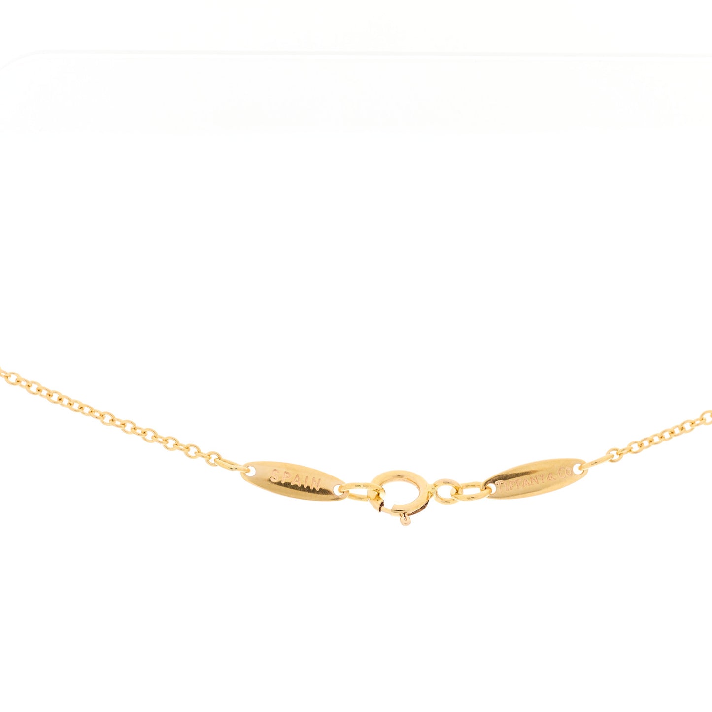 18K Rose Gold Diamond .07ct Elsa Peretti Diamonds by the Yard Pendant Necklace