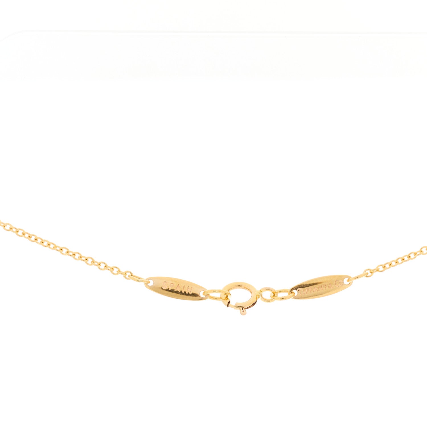 Tiffany 18K Rose Gold Diamond .07ct Elsa Peretti Diamonds by the Yard Pendant Necklace 4 of 4