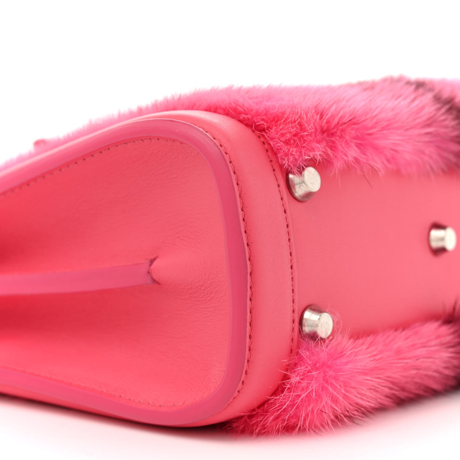 Alexander McQueen Fur Calfskin Mini Heroine 21 Pink 10 of 17