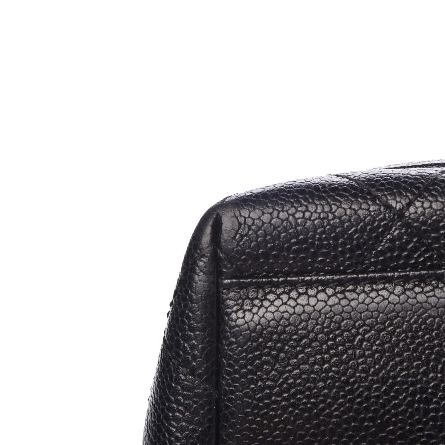 Caviar Quilted Jumbo Kelly Flap Black