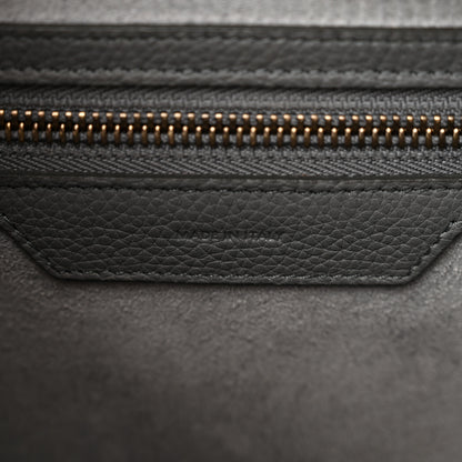 Celine Baby Drummed Calfskin Micro Luggage Kohl 6 of 13