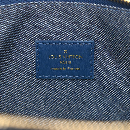 Louis Vuitton Lambskin Embossed Monogram Coussin PM Denim Blue 6 of 9