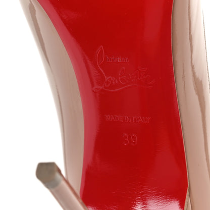 Christian Louboutin Patent Decollete 554 100 Pumps 39 Nude 7 of 8
