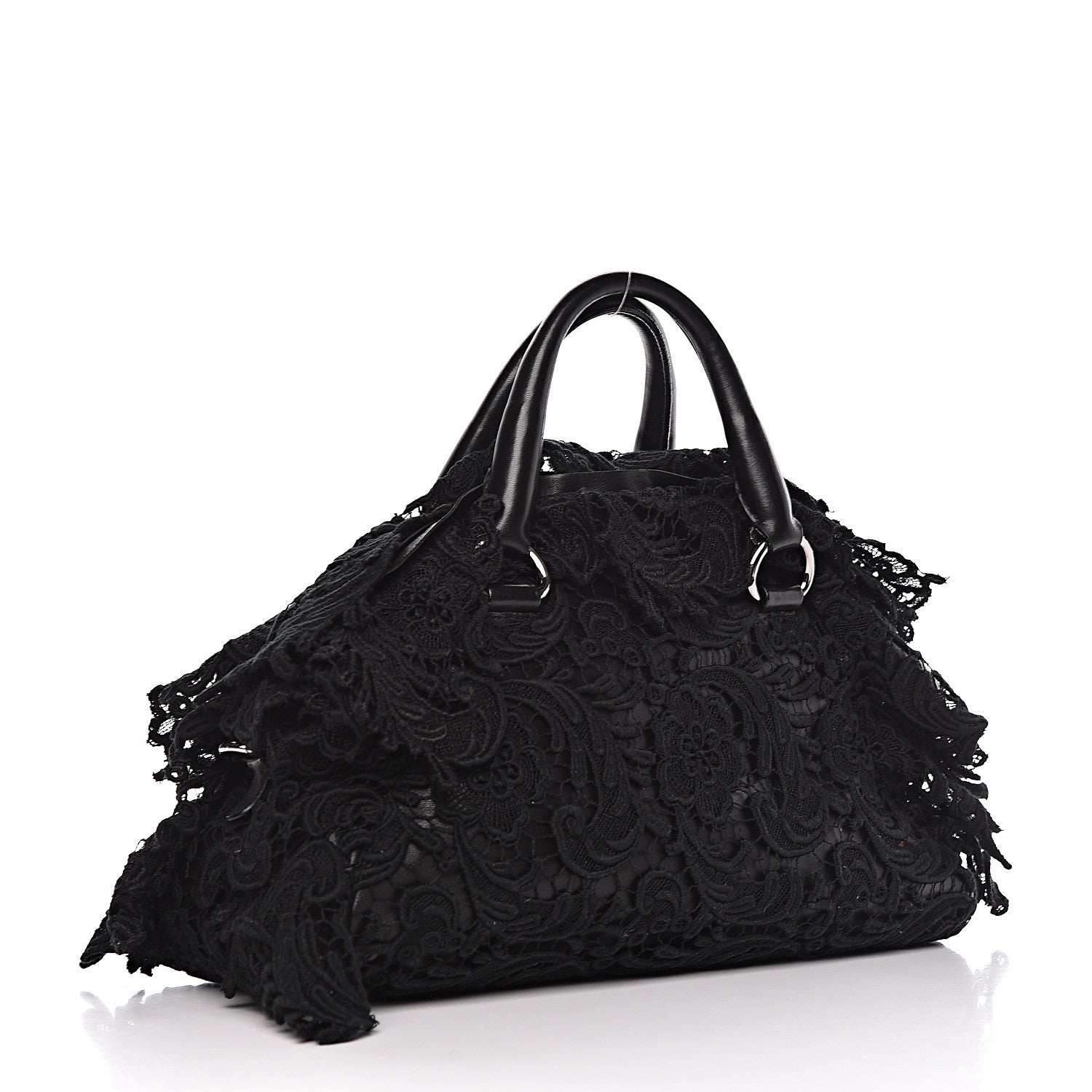 Prada Lace Pizzo S Bowler Black 3 of 12
