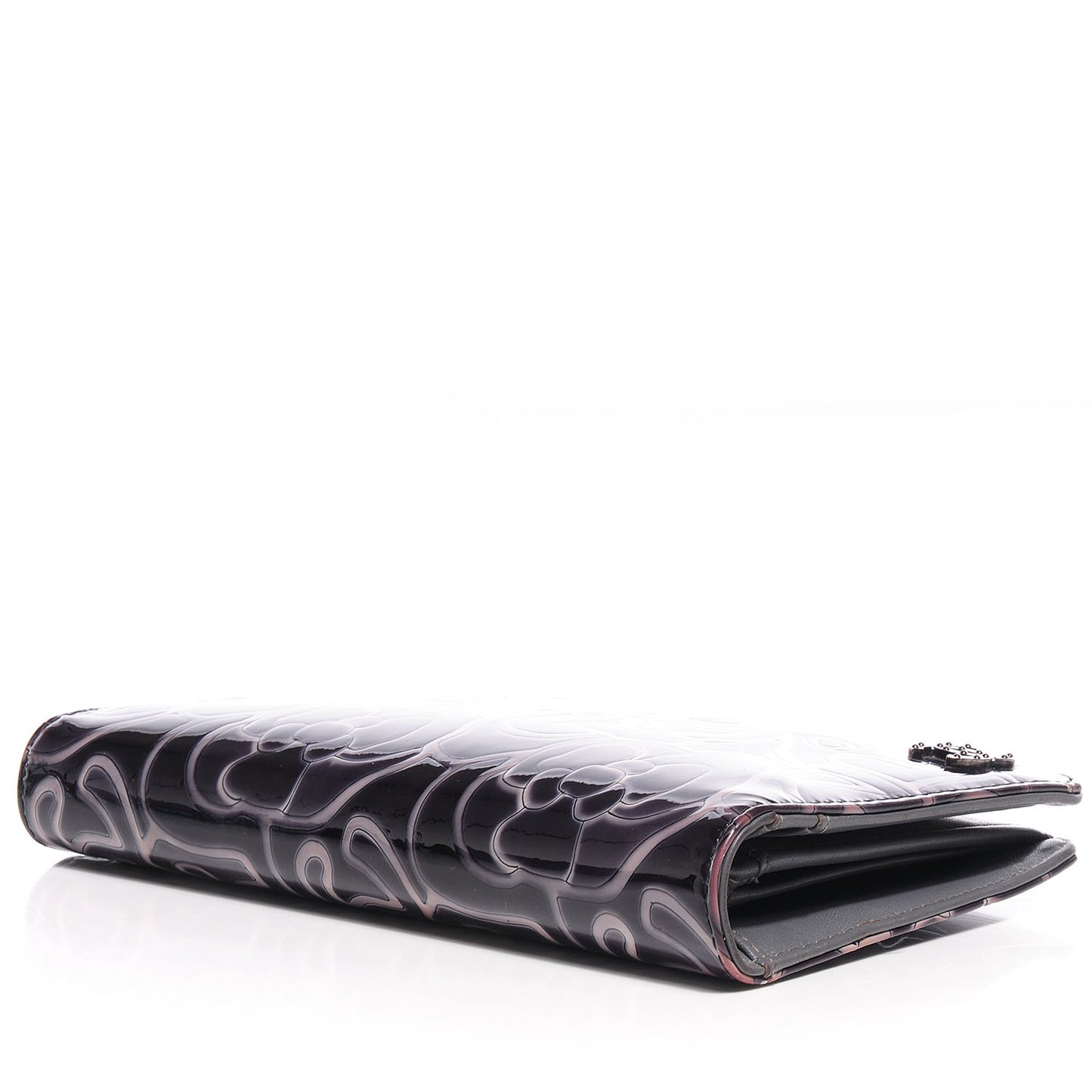 Patent Camellia Large Yen Wallet