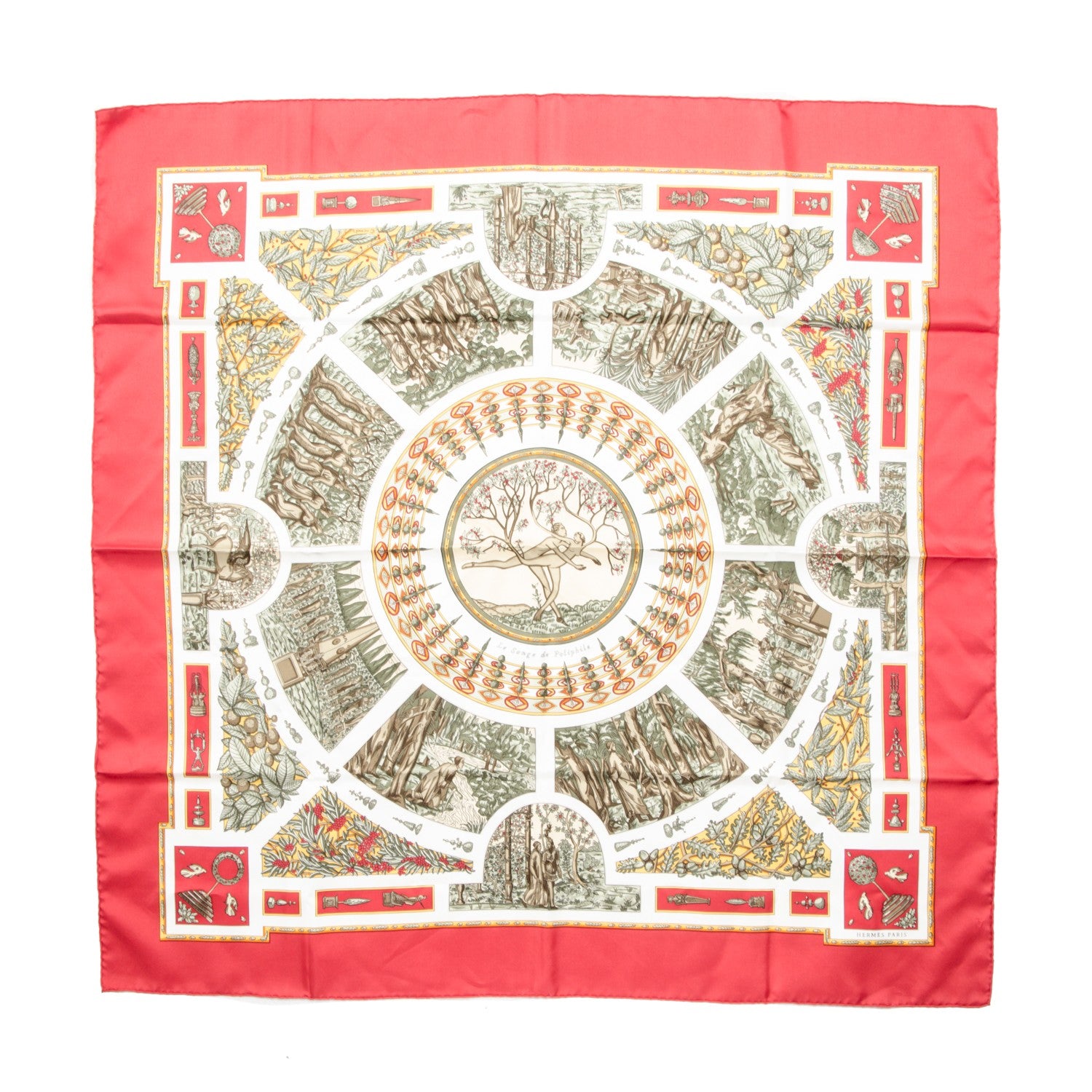 Hermes Silk Le Songe de Poliphile Scarf 90 1 of 4