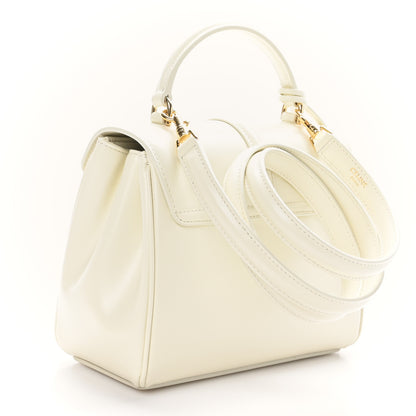 Celine Satinated Calfskin Mini 16 Top Handle Bag White Cotton 3 of 11