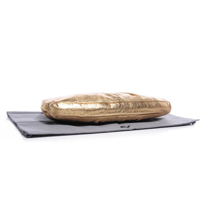 Miu Miu Metallic Soft Calfskin Oversized Clutch Gold 4 of 7