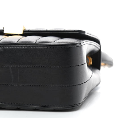 Saint Laurent Lambskin Matelasse Monogram Medium Vicky Chain Bag Black 7 of 10