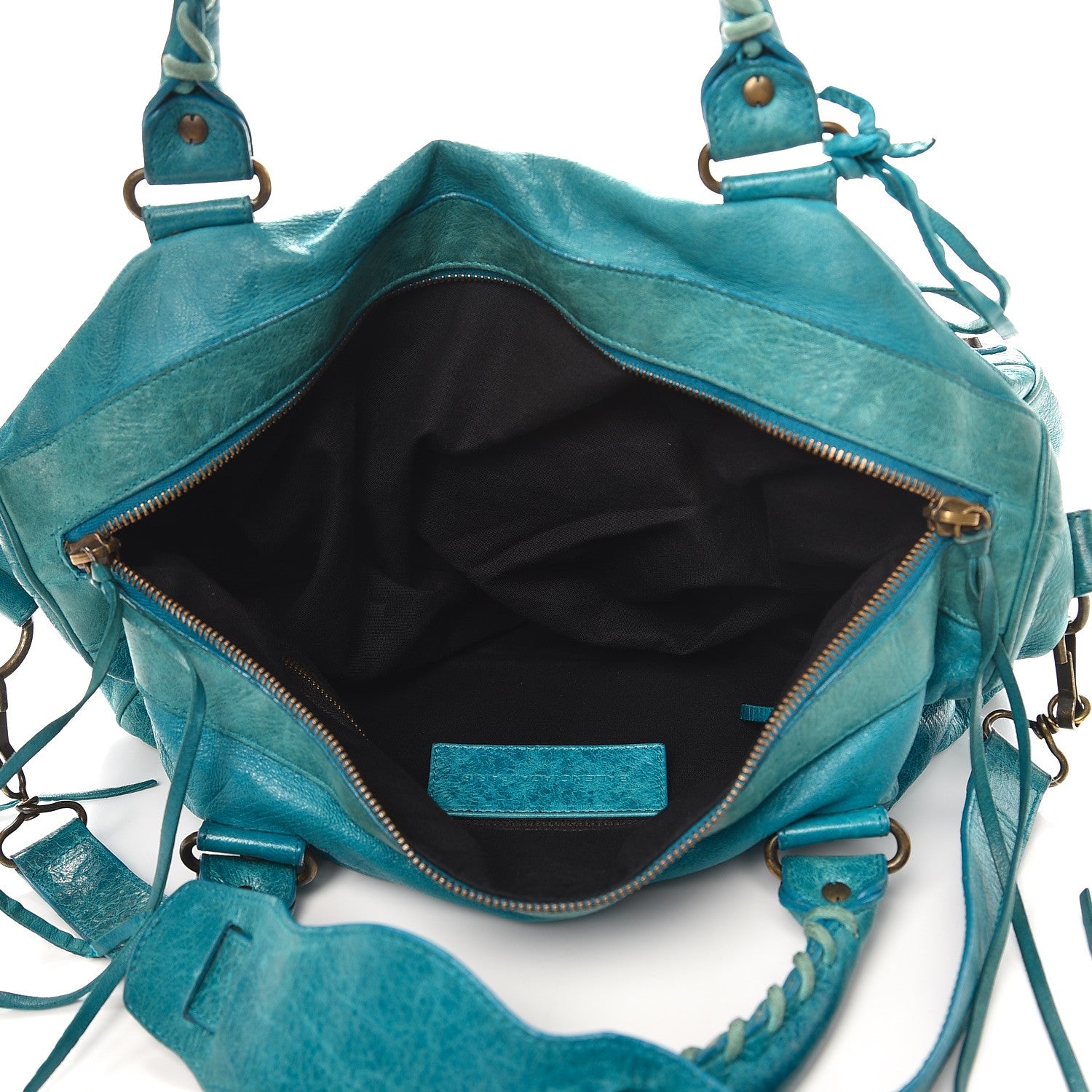 Balenciaga Chevre Classic Hardware Twiggy Aquamarine 6 of 17