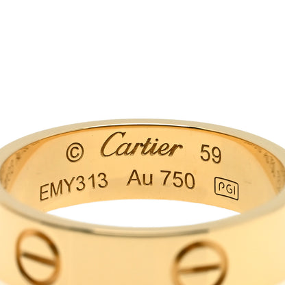 Cartier 18K Yellow Gold 5.5mm LOVE Ring 59 8.75 4 of 5
