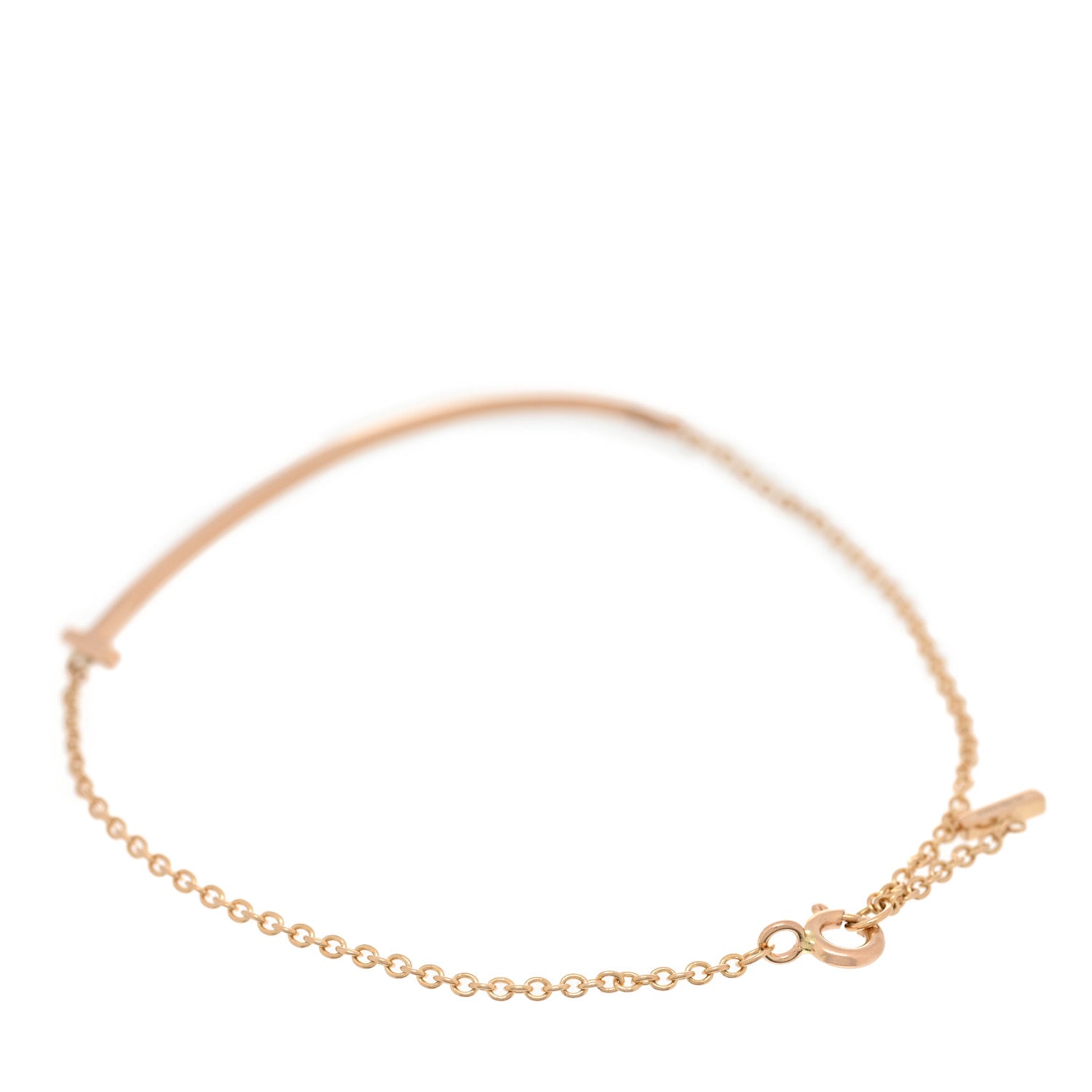 Tiffany 18K Rose Gold T Smile Bracelet 2 of 3