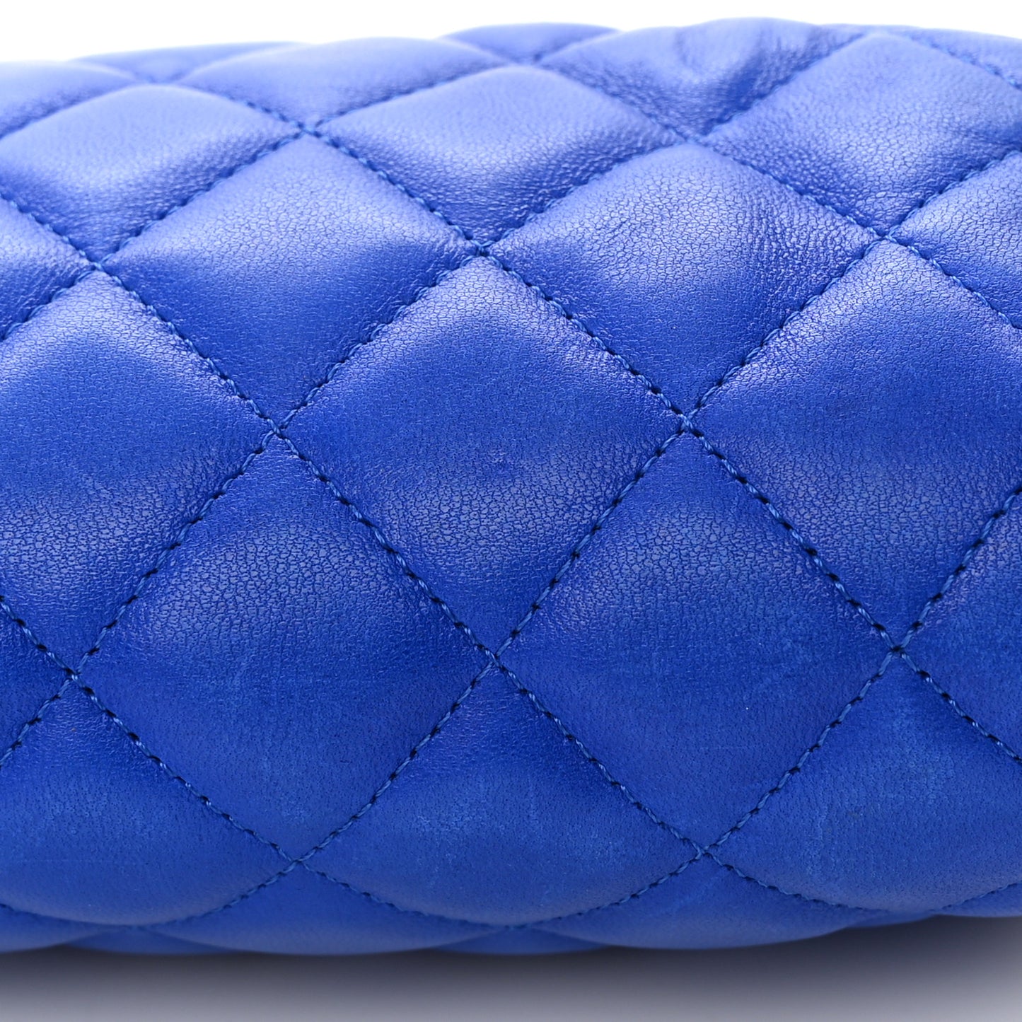 Lambskin Quilted Timeless Clutch Blue