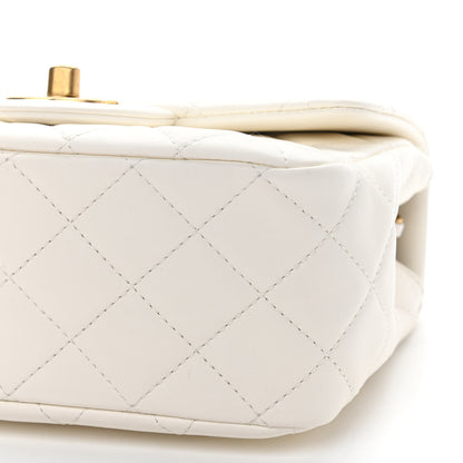 Chanel Lambskin Quilted Mini Pearl Crush Flap White 9 of 9