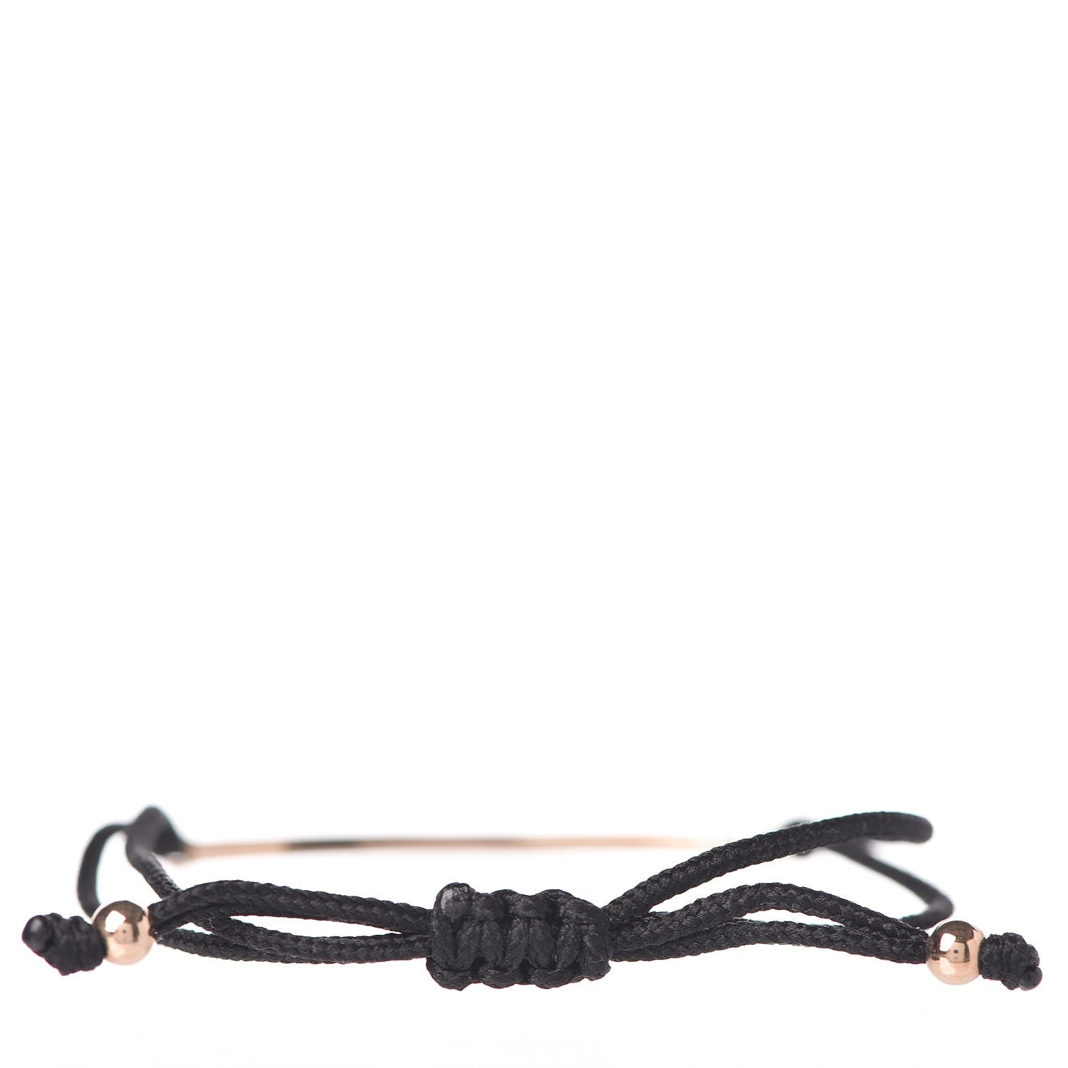Tiffany 18K Rose Gold Pink Sapphire Metro Bar Cord Bracelet 3 of 5