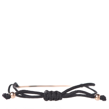 Tiffany 18K Rose Gold Pink Sapphire Metro Bar Cord Bracelet 3 of 5
