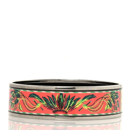 Hermes Enamel Printed Brazil Wide Bracelet 70 3 of 5