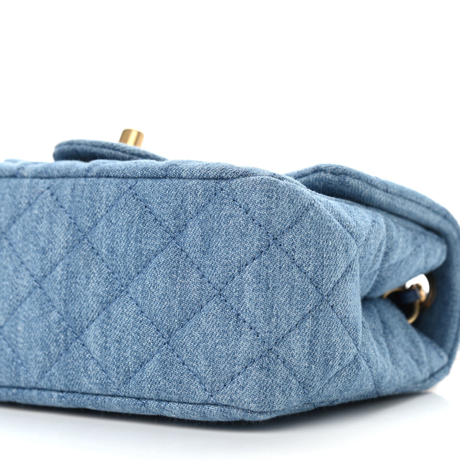 Chanel Denim Quilted Mini Pearl Crush Flap Blue 9 of 9