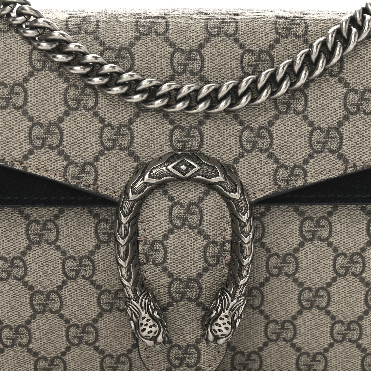 Gucci GG Supreme Monogram Small Dionysus Shoulder Bag Black 8 of 10