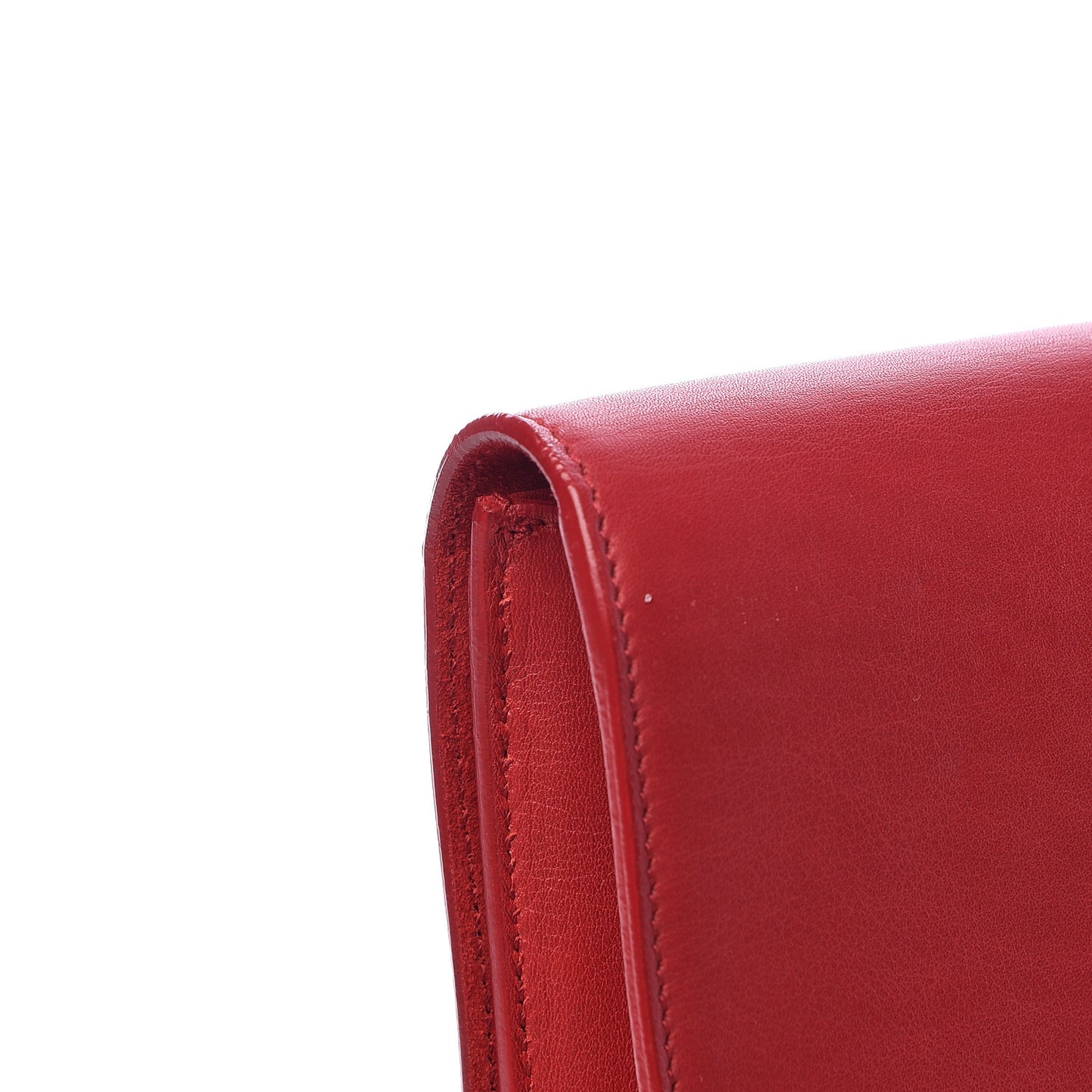 Calfskin Classic Y Ligne Clutch Red