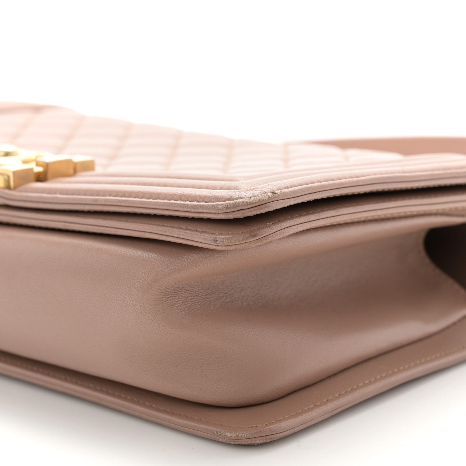 Chanel Lambskin Quilted Medium Boy Flap Beige 10 of 13