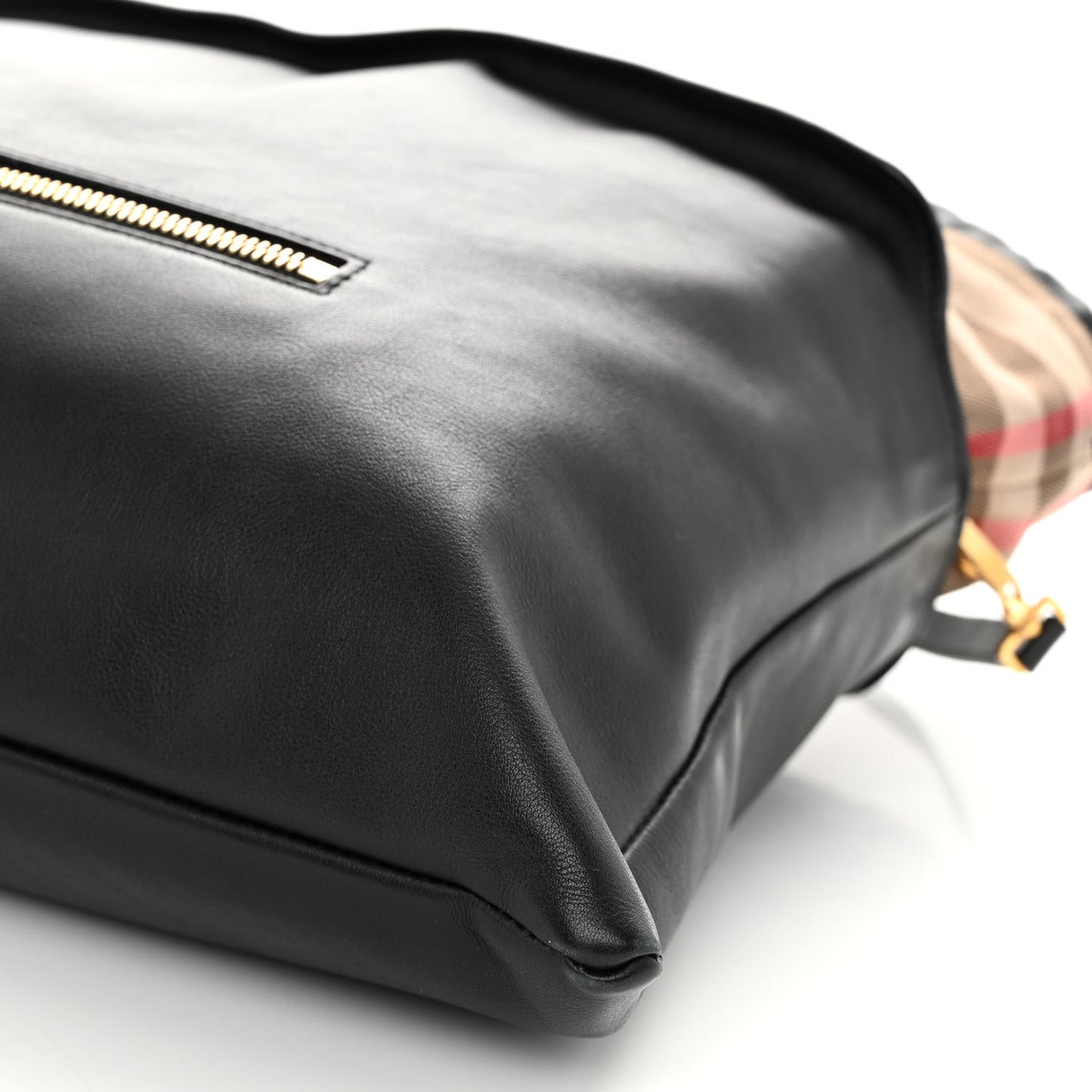 Calfskin House Check Big Crush Black