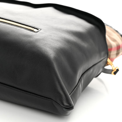 Burberry Calfskin House Check Big Crush Black 9 of 12