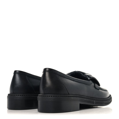 Chanel Lambskin Quilted CC Turnlock Loafers 38 Black 5 of 9