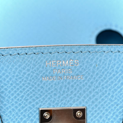 Hermes Epsom Birkin Sellier 25 Celeste 6 of 10