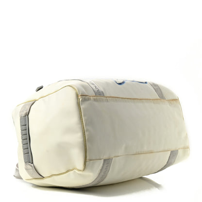 Chanel Nylon Mesh Camellia Duffle White Multicolor 4 of 12