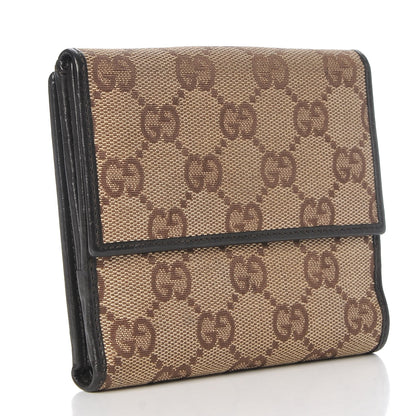 Gucci Monogram Compact Wallet Dark Brown 3 of 11