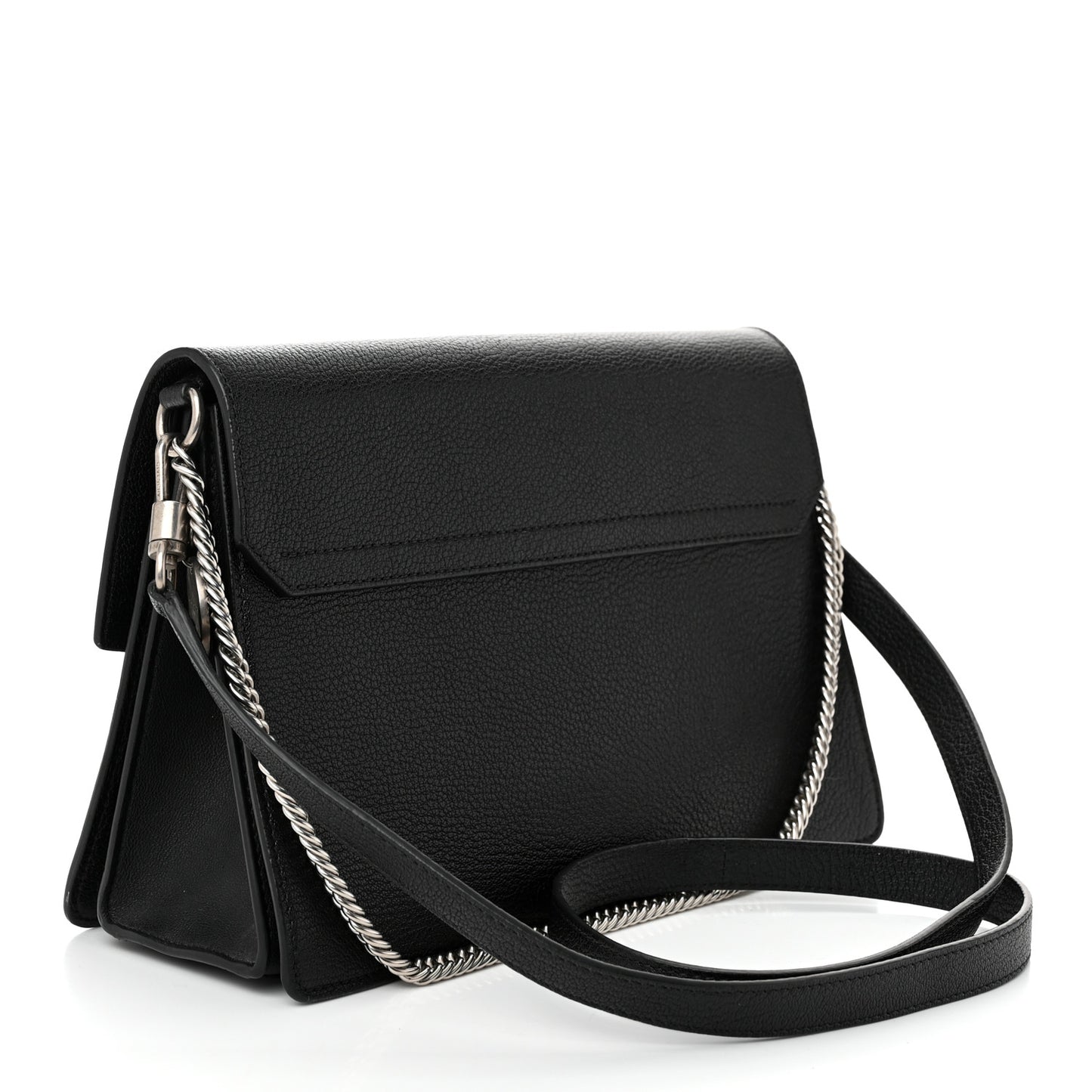 Sugar Goatskin Medium GV3 Shoulder Bag Black