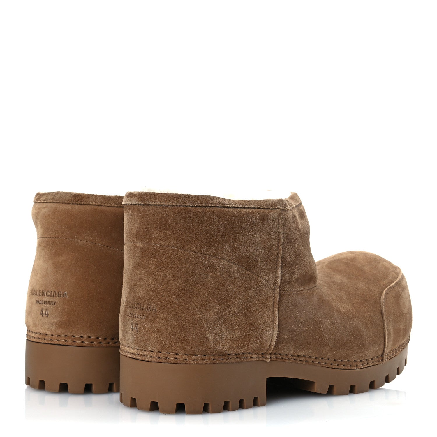 Balenciaga Suede Mens Alaska Boots 44 Brown 5 of 9