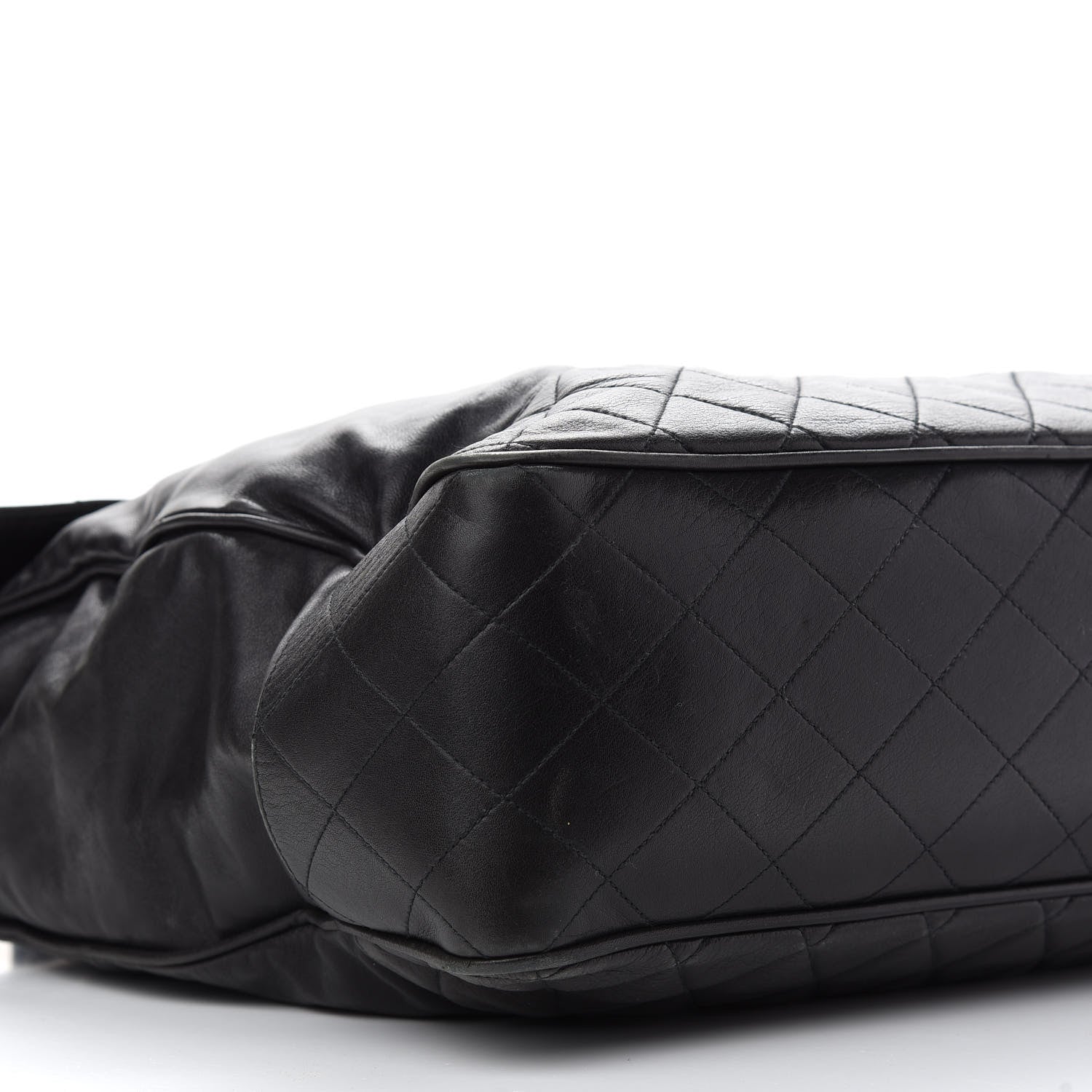 Chanel Lambskin Quilted Satchel Black 8 of 11