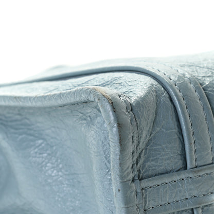 Balenciaga Agneau Arena XXS Bazar Shopper Tote Bleu Gris 5 of 9
