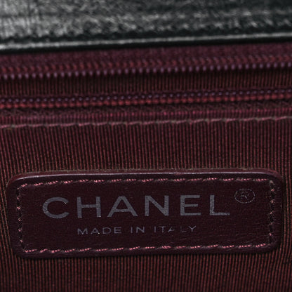 Chanel Glazed Calfskin Quilted New Medium Boy Flap Black 5 of 9