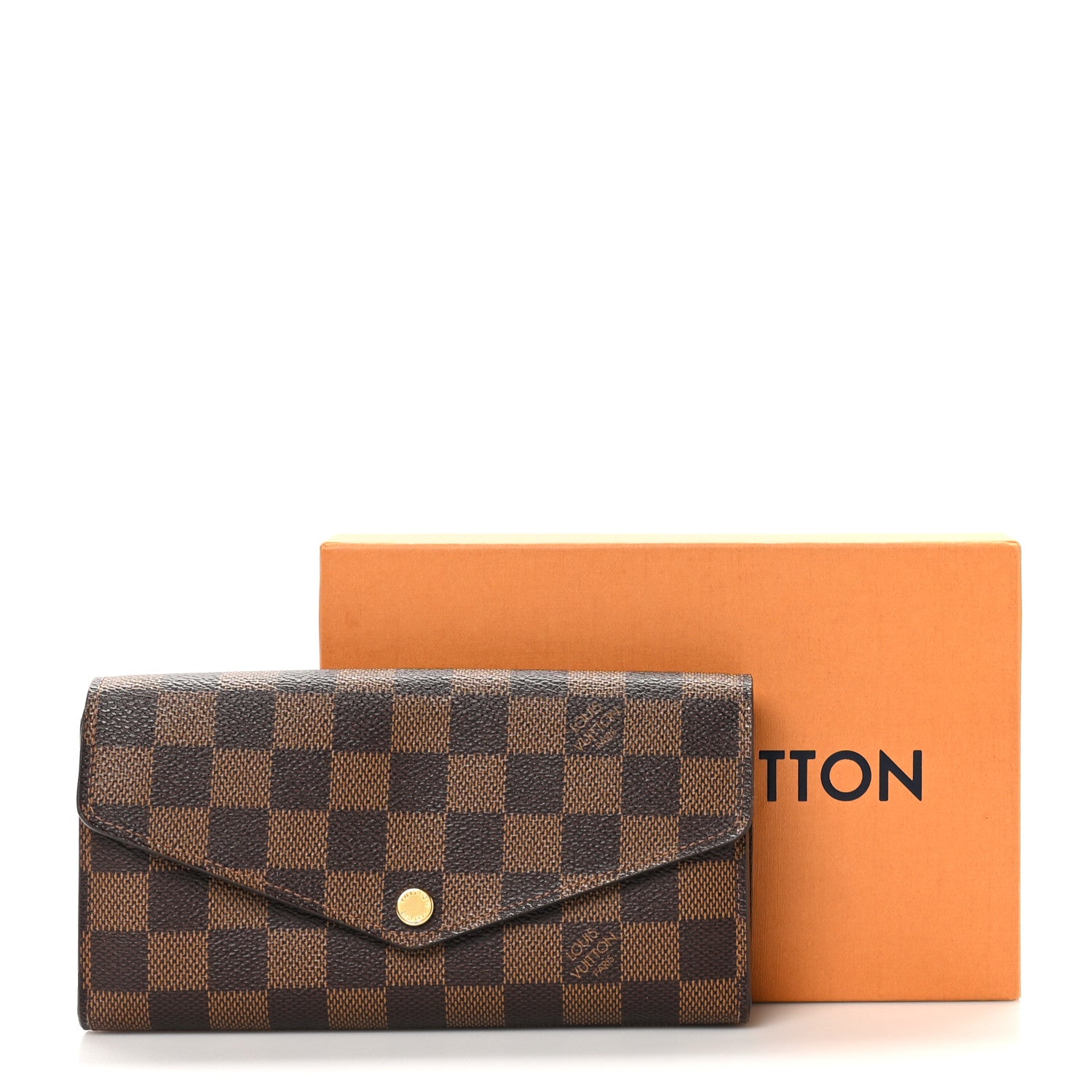 Louis Vuitton Damier Ebene Sarah Wallet NM 9 of 9