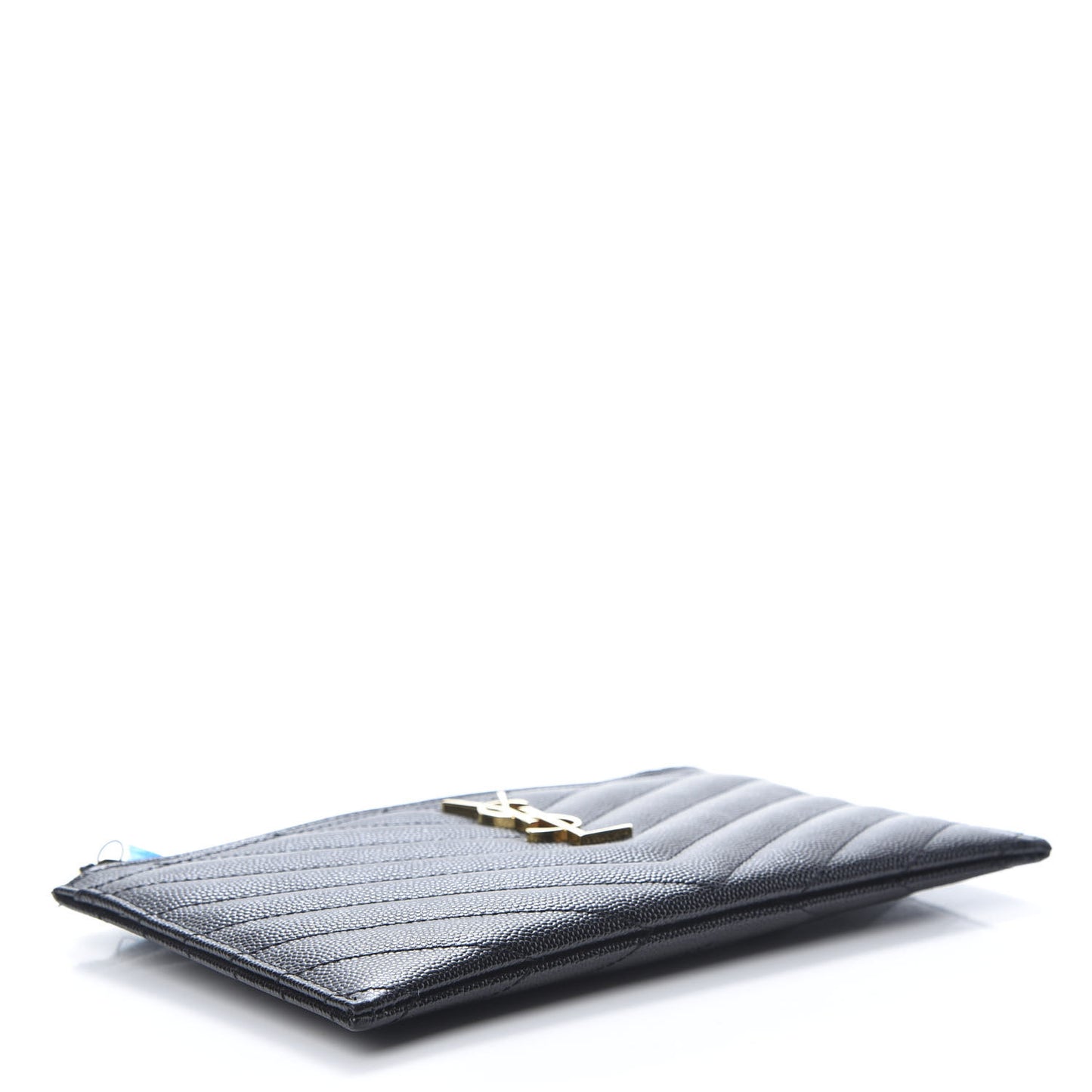 Grain De Poudre Chevron Monogram Bill Pouch Black