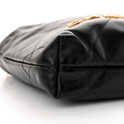 Chanel Shiny Calfskin Quilted Mini Chanel 22 Black 9 of 10