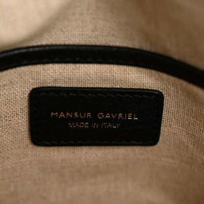 Mansur Gavriel Calfskin Mini Tulipano Bag Black 6 of 12