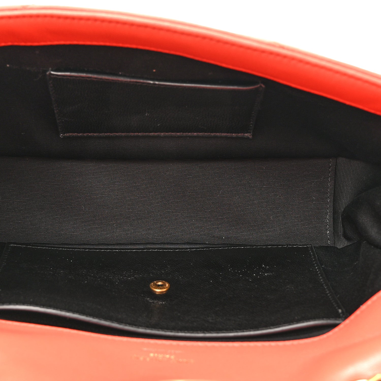 Saint Laurent Lambskin Chevron Quilted Small Loulou Bag Celosia 6 of 12