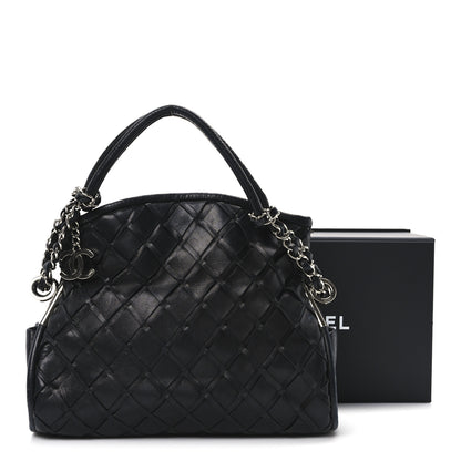 Chanel Lambskin Woven Small Ultimate Soft Sombrero Hobo Black 10 of 10