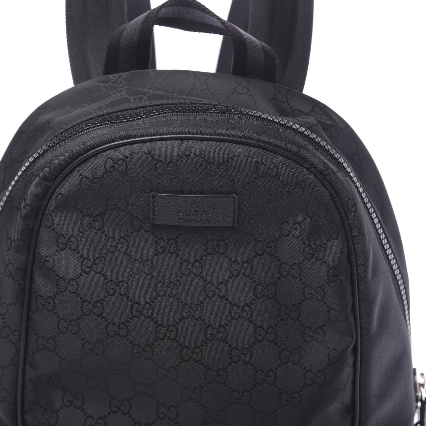 Nylon Monogram Slim Backpack Black
