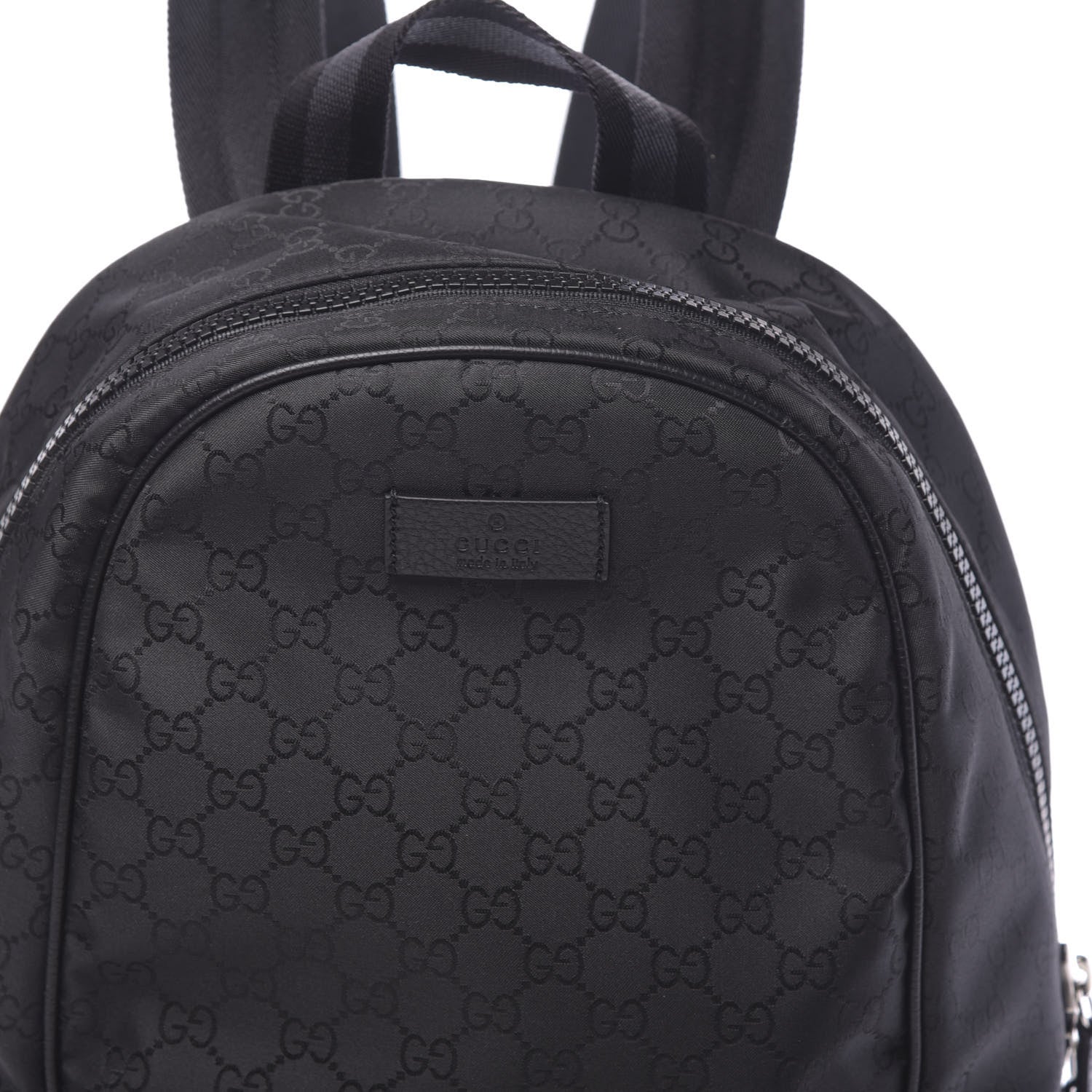 Gucci Nylon Monogram Slim Backpack Black 9 of 9
