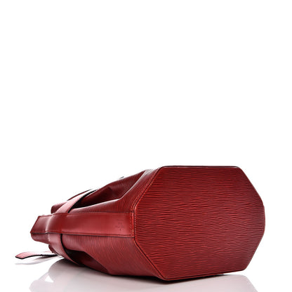 Louis Vuitton Epi Sac D'Epaule Castillan Red 4 of 14