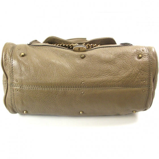 Leather Paddington Capsule Satchel Brown